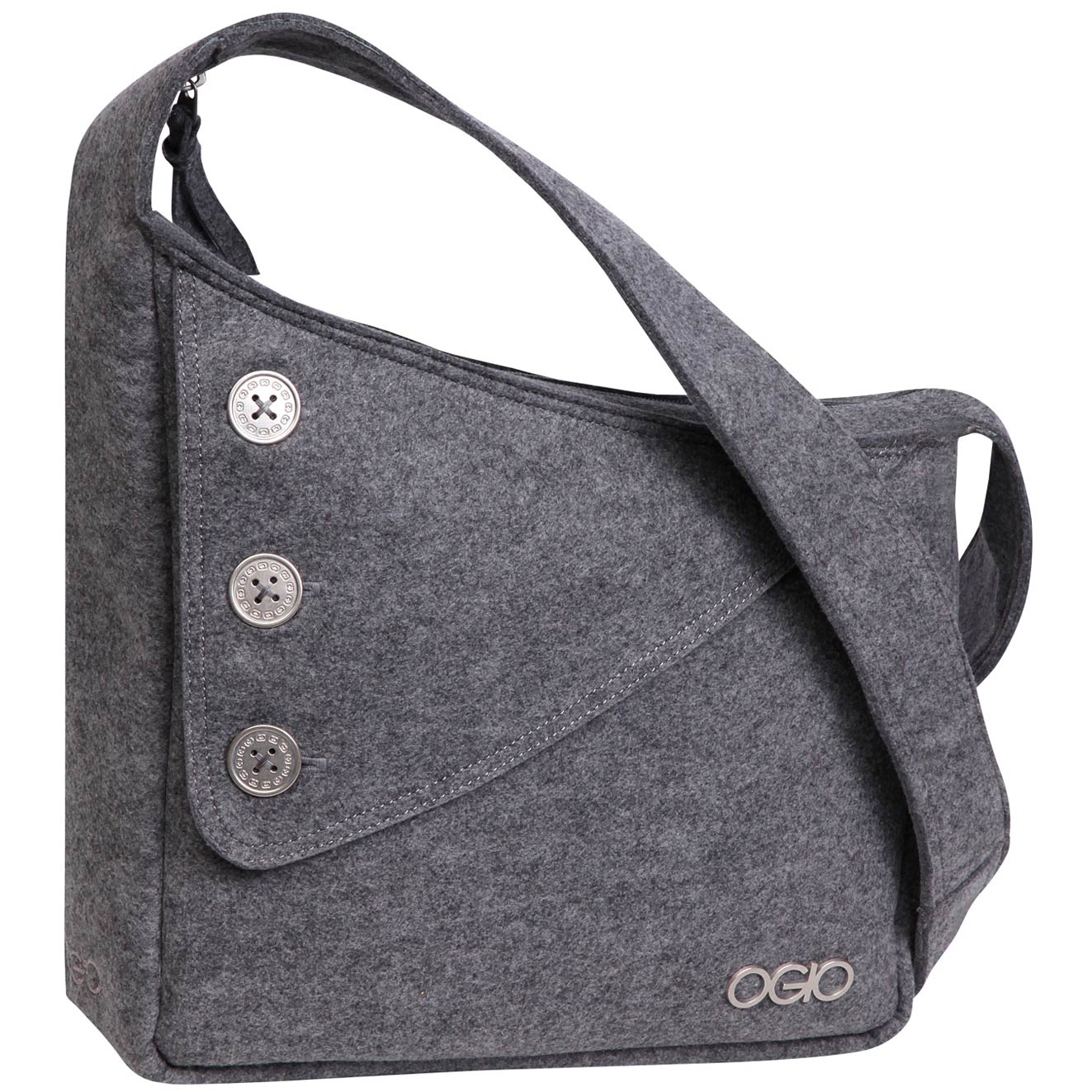 Ogio Brooklyn Womens Shoulder Bag Light Grey Felt eBay