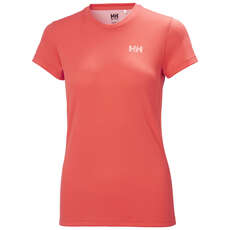 Helly Hansen Damen Lifa Active Solen T-Shirt  - Hot Coral