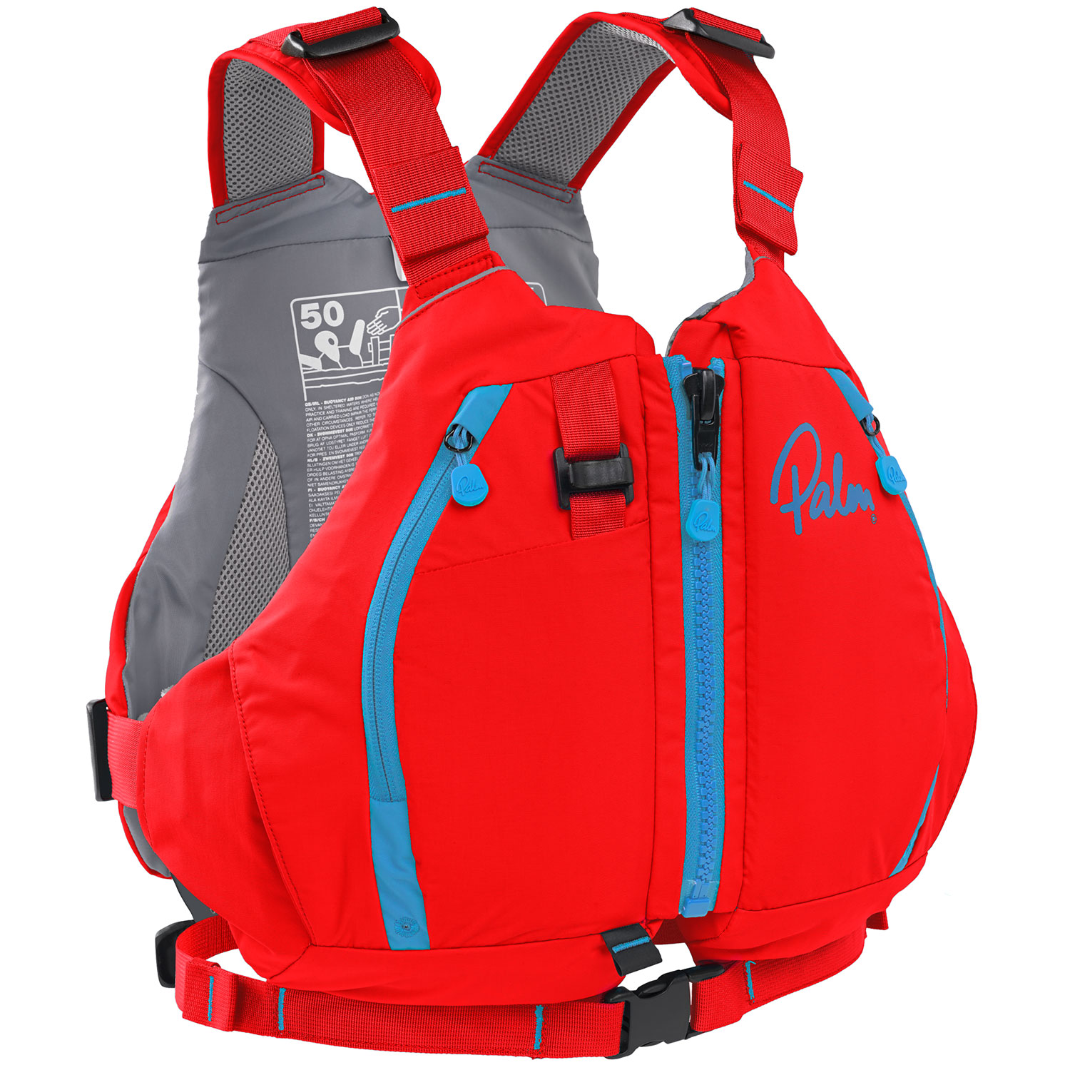 Palm Womens Peyto PFD Kayak Buoyancy Aid 2019 Red Coast Water Sports