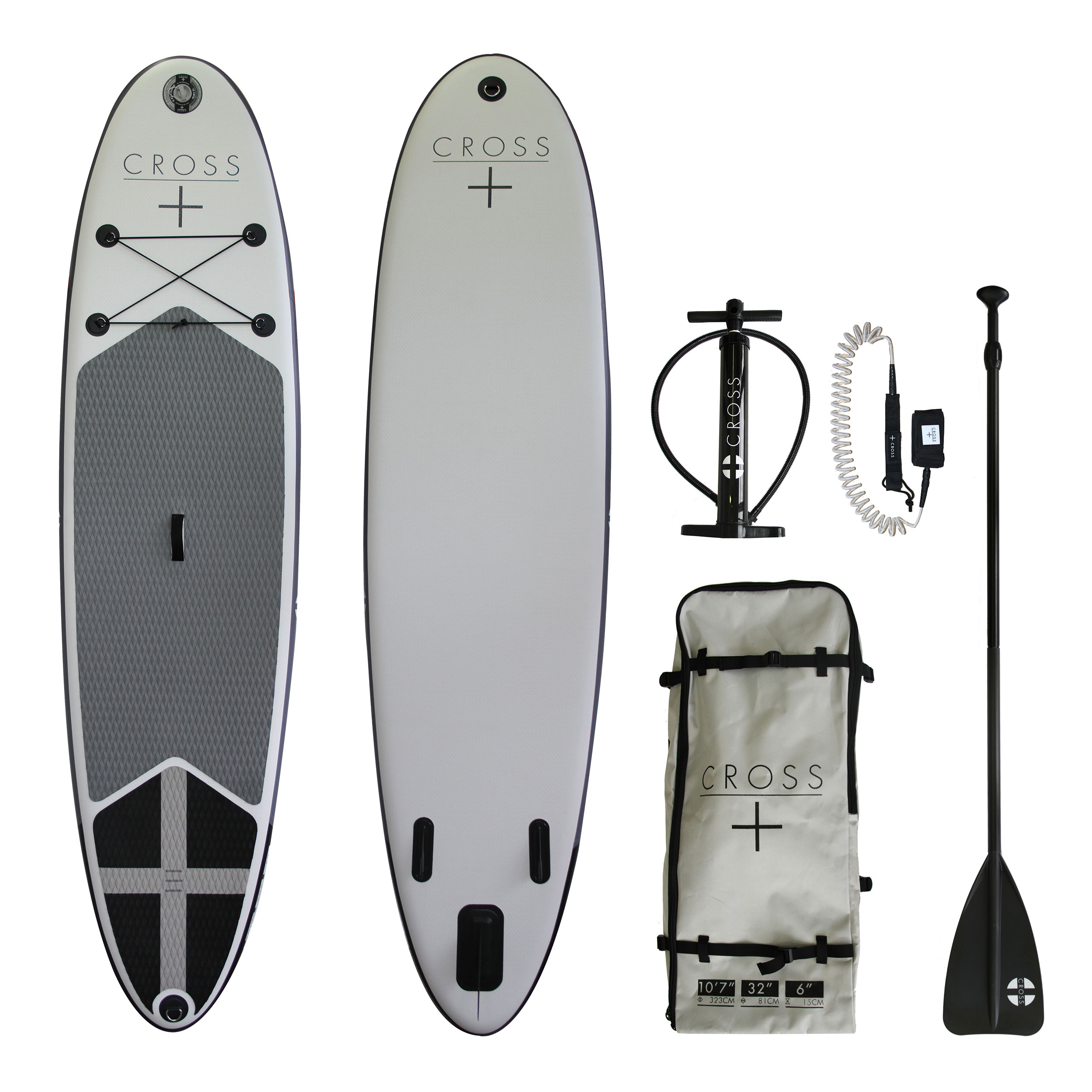 Gul Cross Inflatable SUP 10'7 x 6" Paddle Board Package 2018 Coast