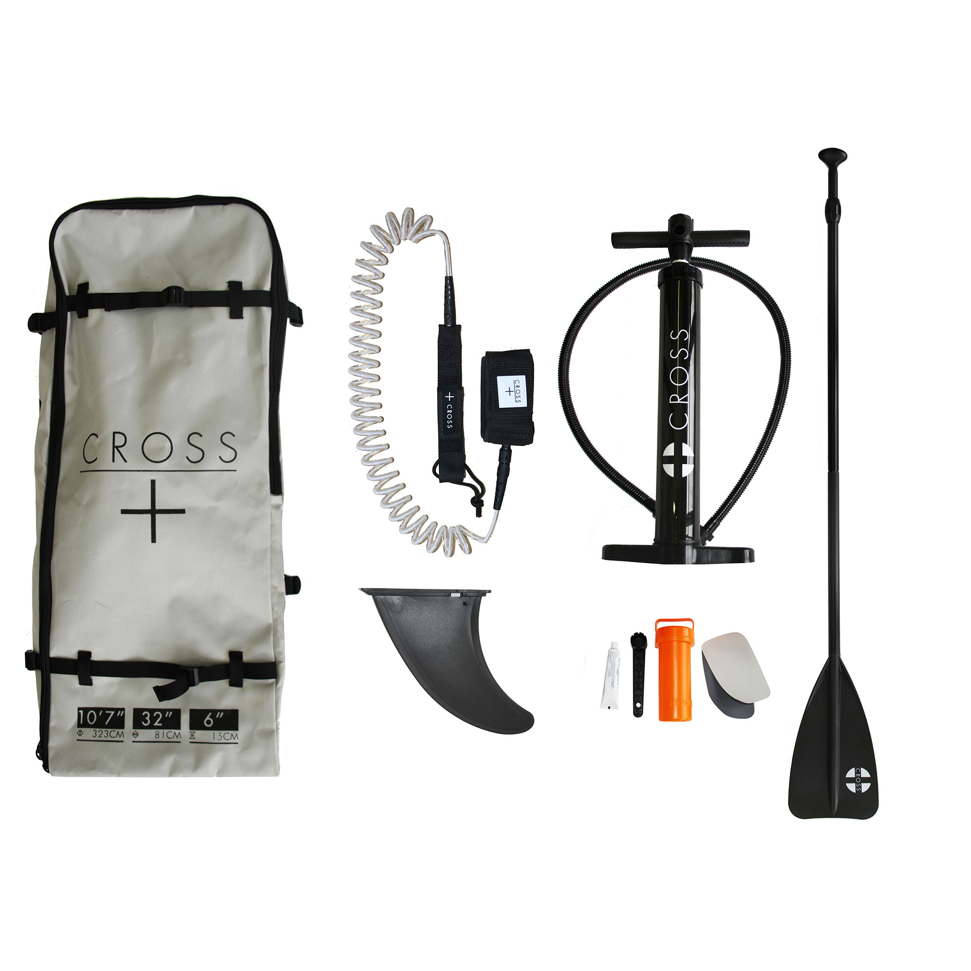 Gul Cross Inflatable SUP 10'7 x 6" Paddle Board Package 2018 Coast