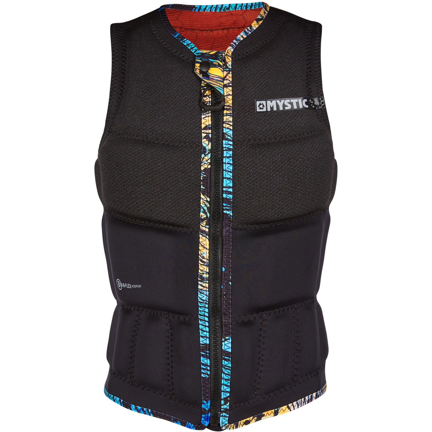 2020 Mystic Womens GEM Wake Boarding FrontZip Impact Vest Black