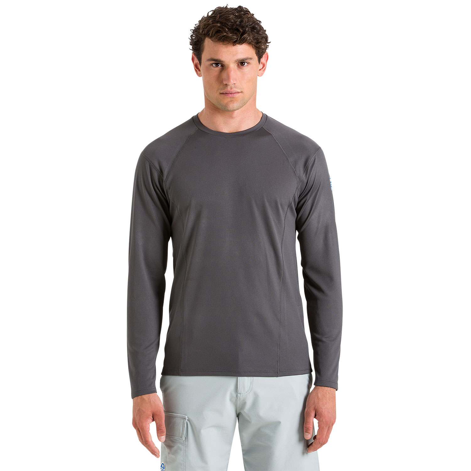 2023 North Sails Quick Dry Long Sleeve Tech T-Shirt - Dark Grey - 27M203