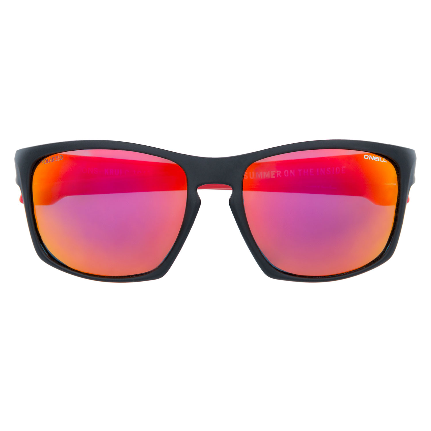 ONeill ONS Krui Polarised Sunglasses Solid Smoke / Red