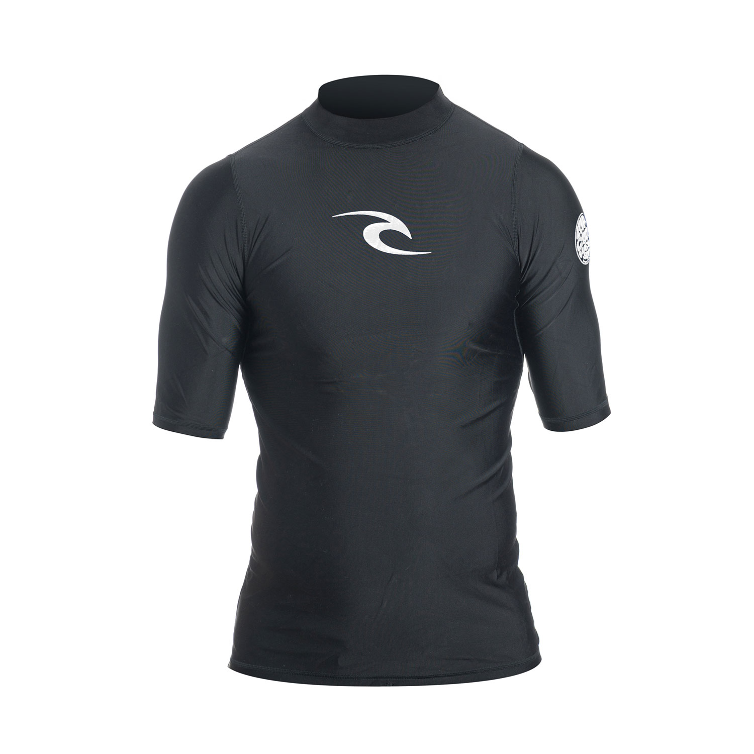 2021 Rip Curl Corpo Short Sleeve UV Rash Guard WLE4KM Black Coast