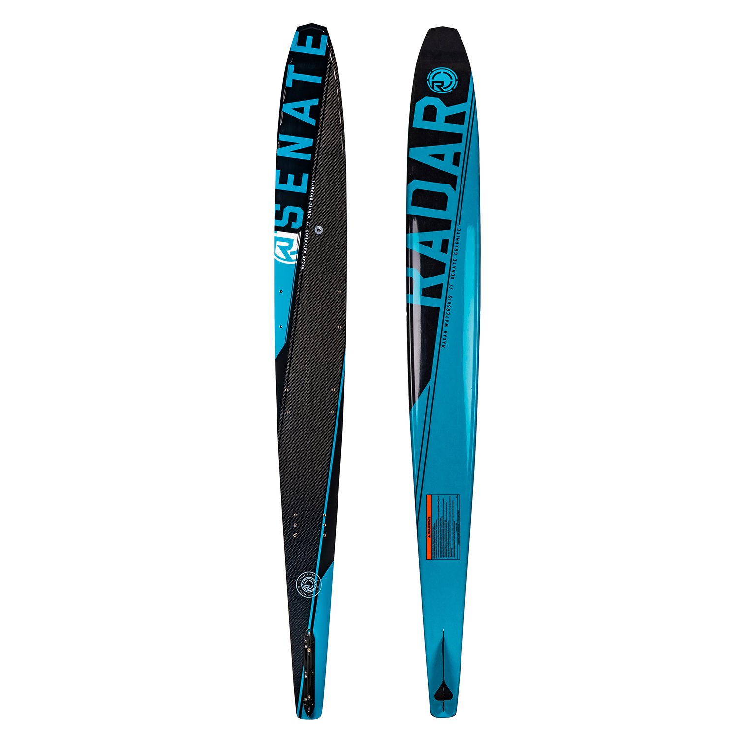 2020 Radar Senate Graphite Water Ski Carbon/Blue/Black Coast Water