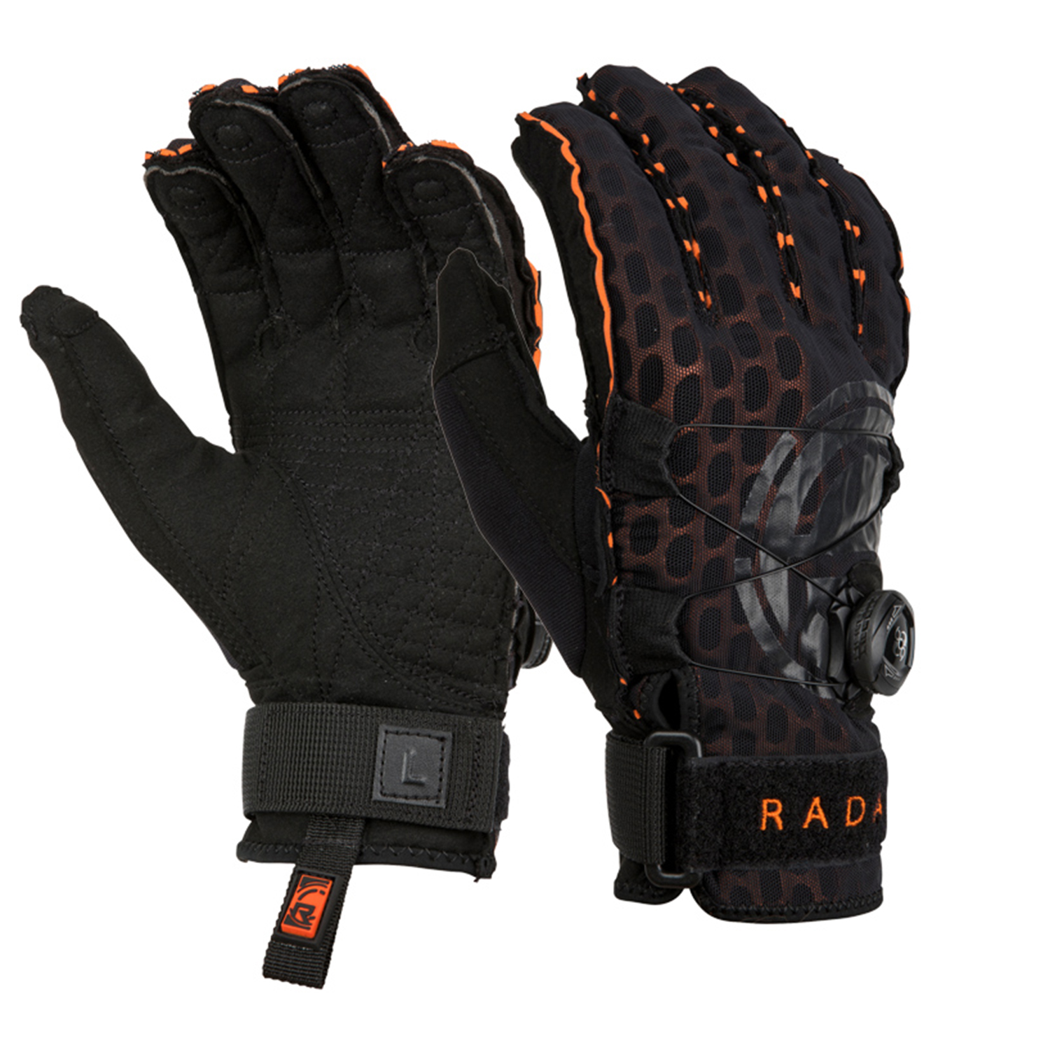 2020 Radar Vapor A BOA Inside Out Glove Black/Orange Coast Water Sports