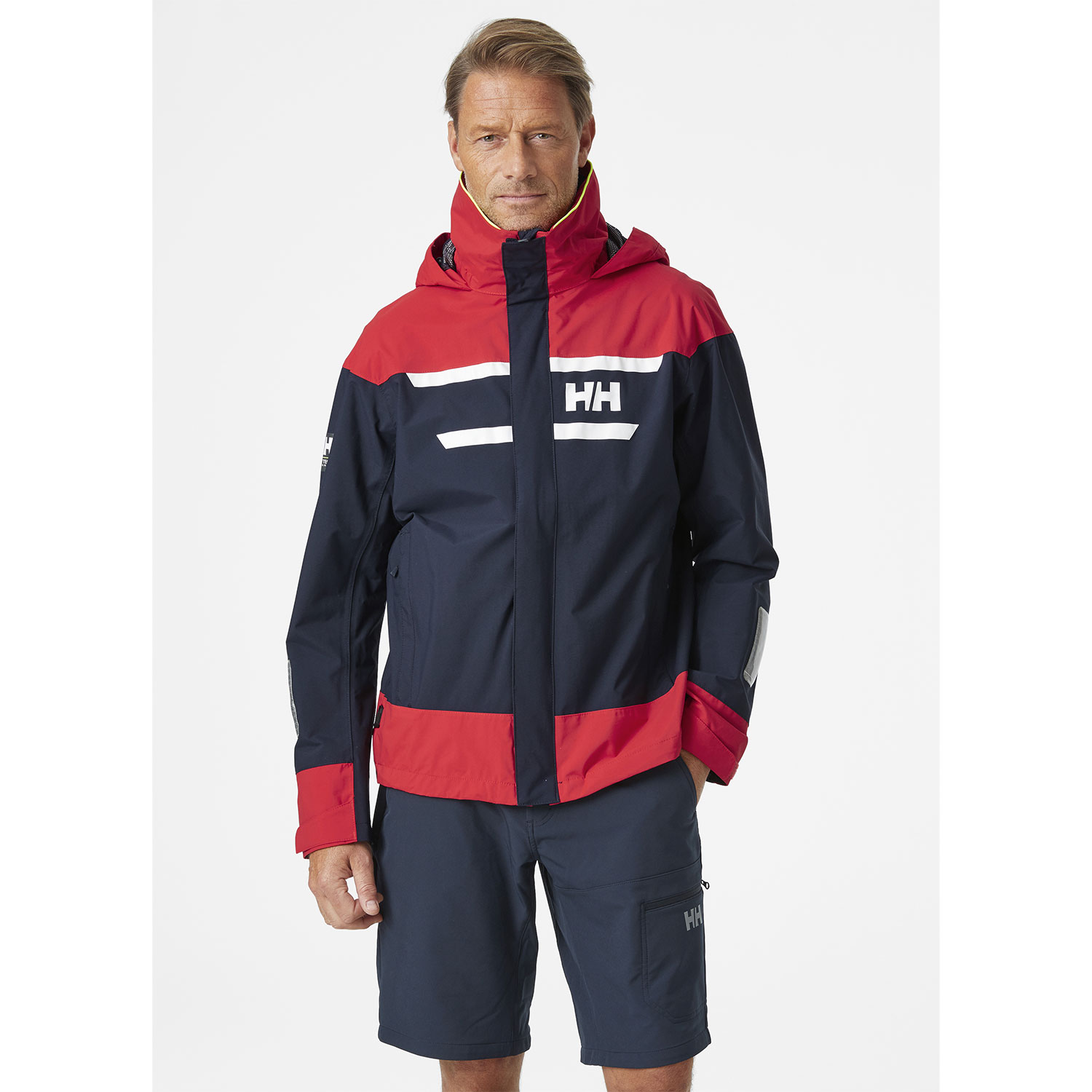 2021 Helly Hansen Salt Inshore Sailing Jacket Navy 30222 Coast Water Sports