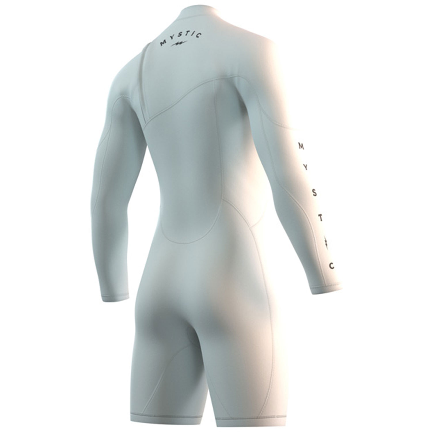 Mystic THE ONE 3/2mm ZipFree Longarm Shorty Wetsuit 2021 White