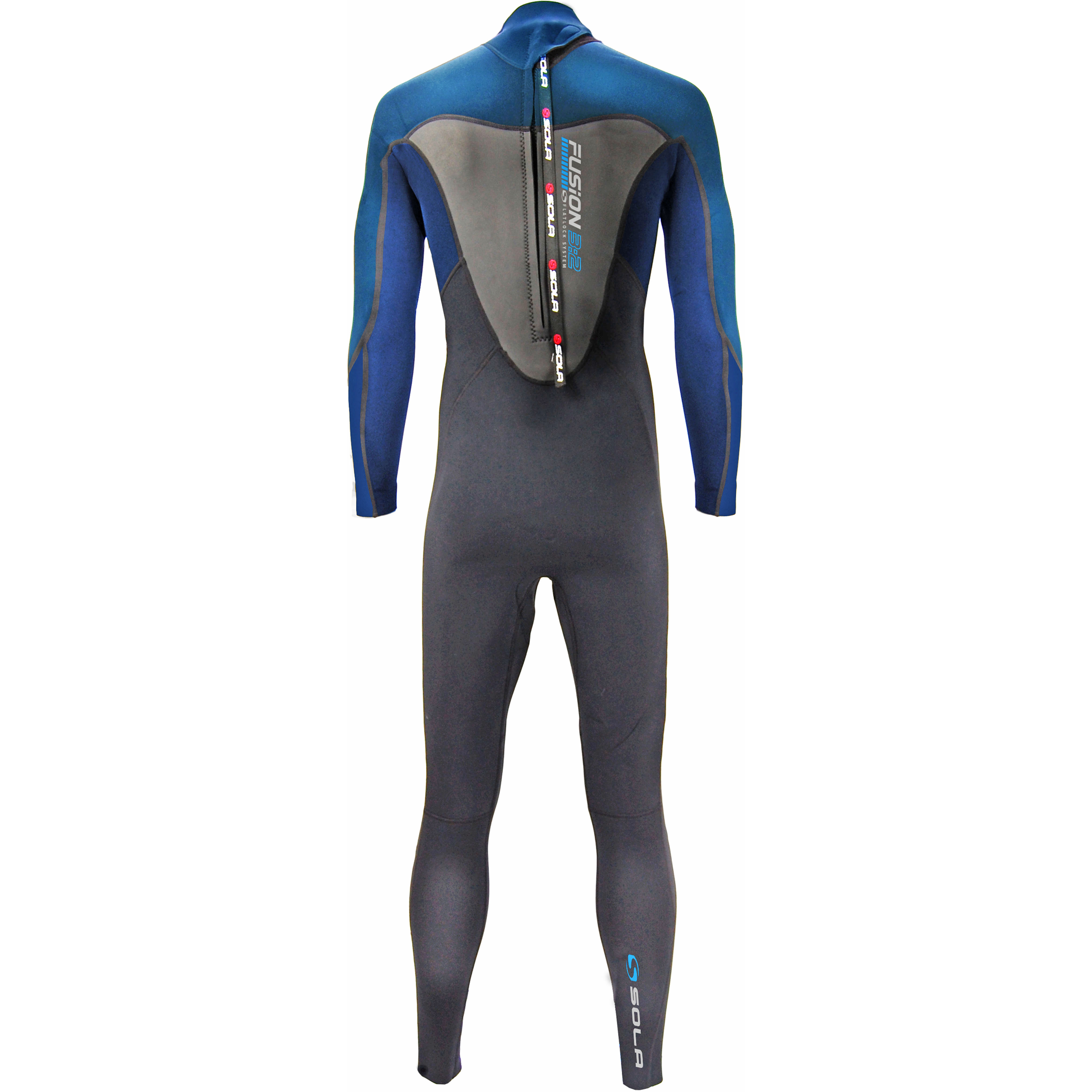 Sola Fusion 3/2mm Fullsuit Wetsuit 2021 Black/Blue Coast Water