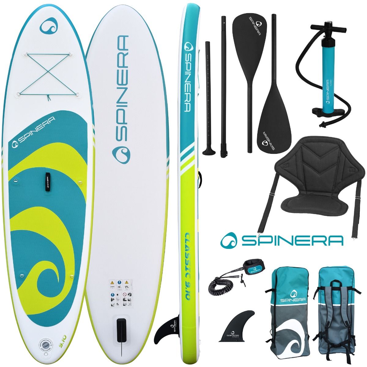 Spinera Classic SUP Kayak Paddle Board Package 2023 9'10"