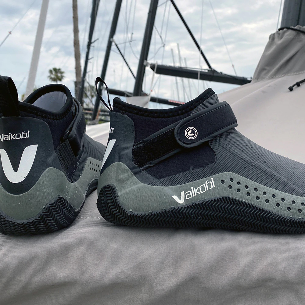 Vaikobi Speed Grip Low Cut Dinghy Wetsuit Boots 2022 Black VK216 Coast Water Sports Great