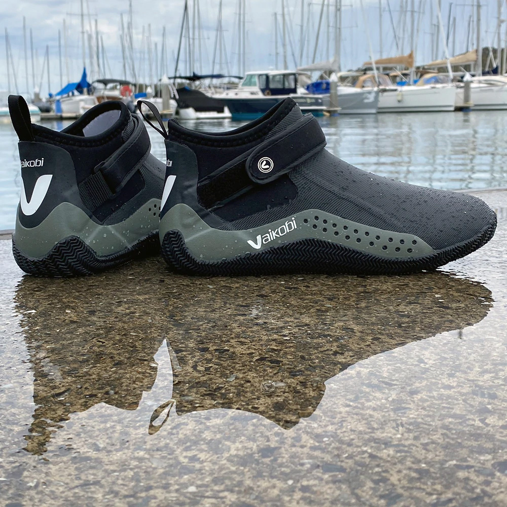 Vaikobi Speed Grip Low Cut Dinghy Wetsuit Boots 2022 Black VK216 Coast Water Sports Great