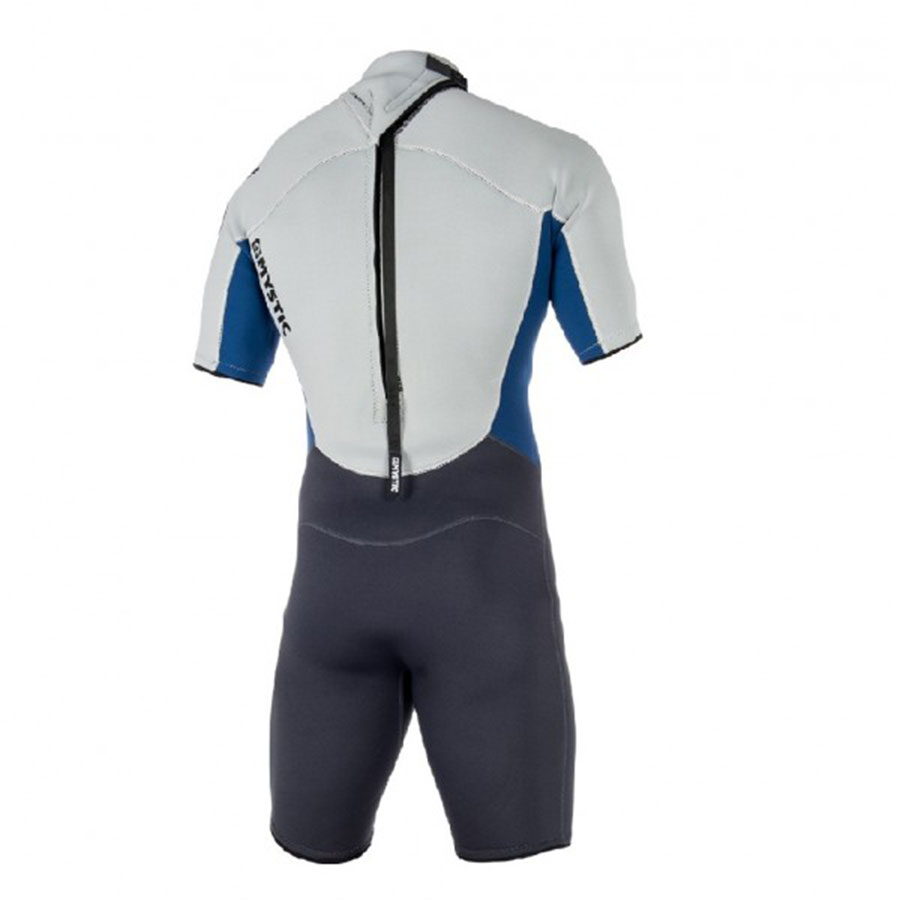 Mystic Brand 3/2mm BackZip Flatlock Shorty Wetsuit 2023 Navy