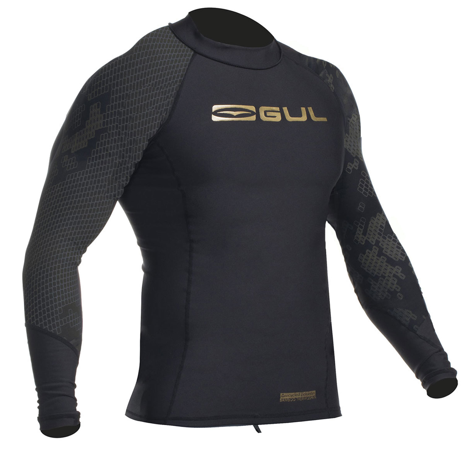 Gul Viper Recore Long Sleeve Mens Thermal Rash Vest/Guard 2017 Black