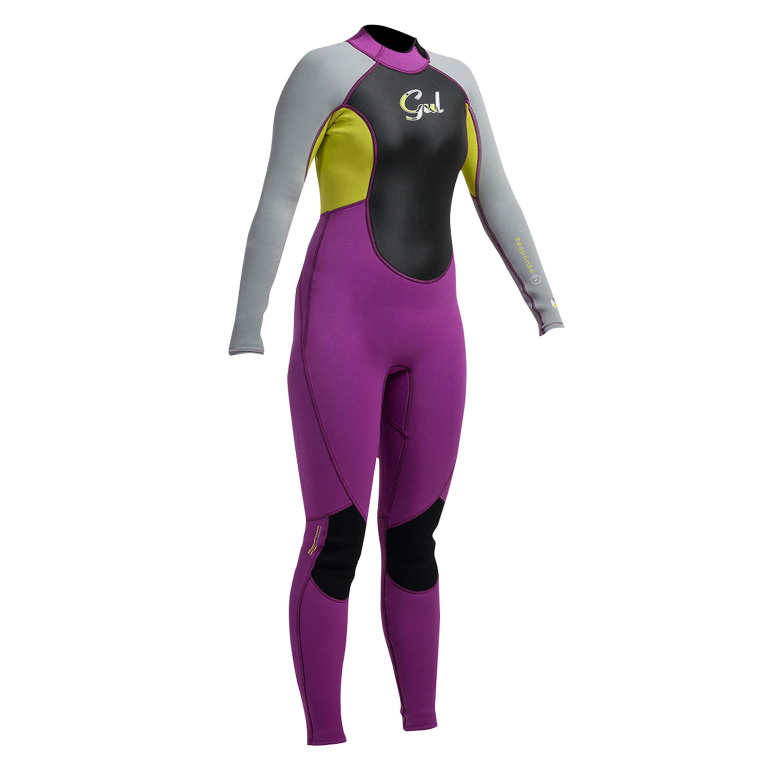 Gul Womens RESPONSE 3/2mm Steamer Wetsuit 2017 Mulberry Grey Coast