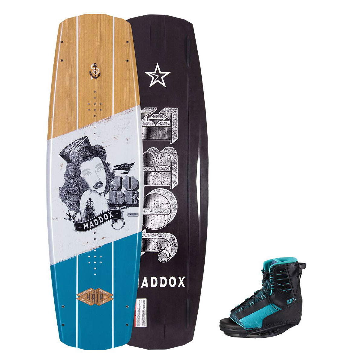 Jobe Maddox Series Wakeboard Package 2017 138cm Coast Water Sports