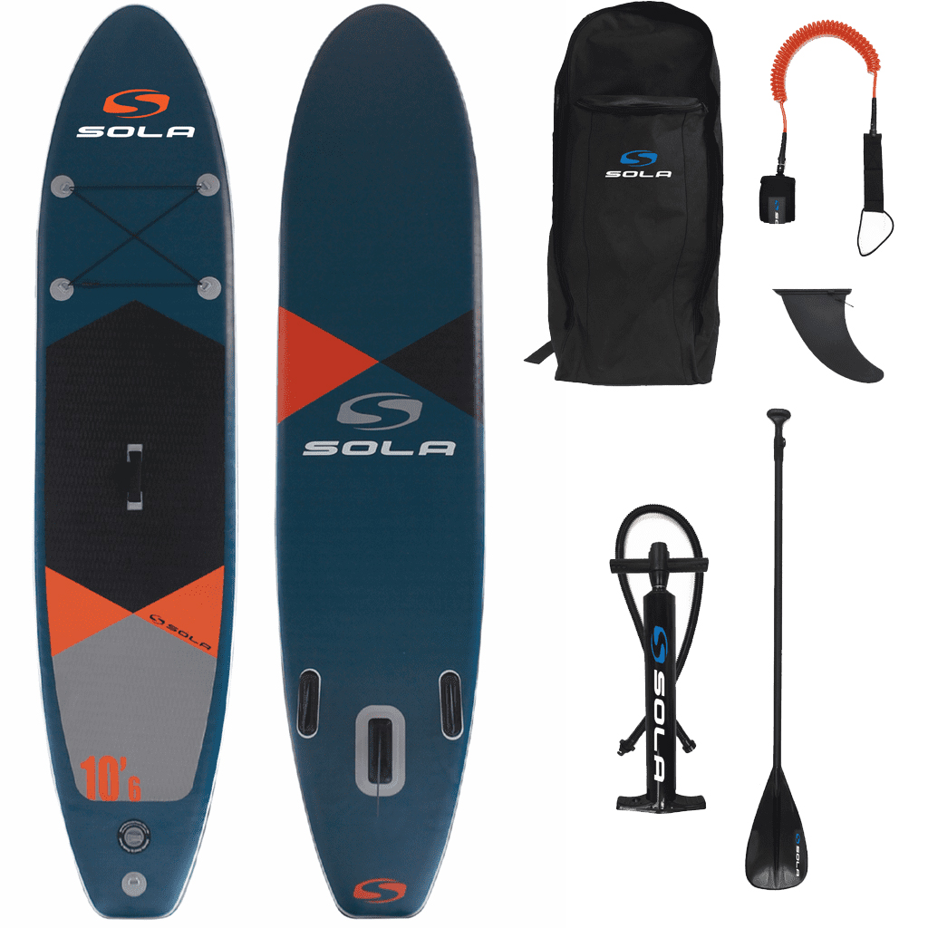 Sola 10'6 Inflatable SUP Paddle Board Package 2021 Teal Coast Water