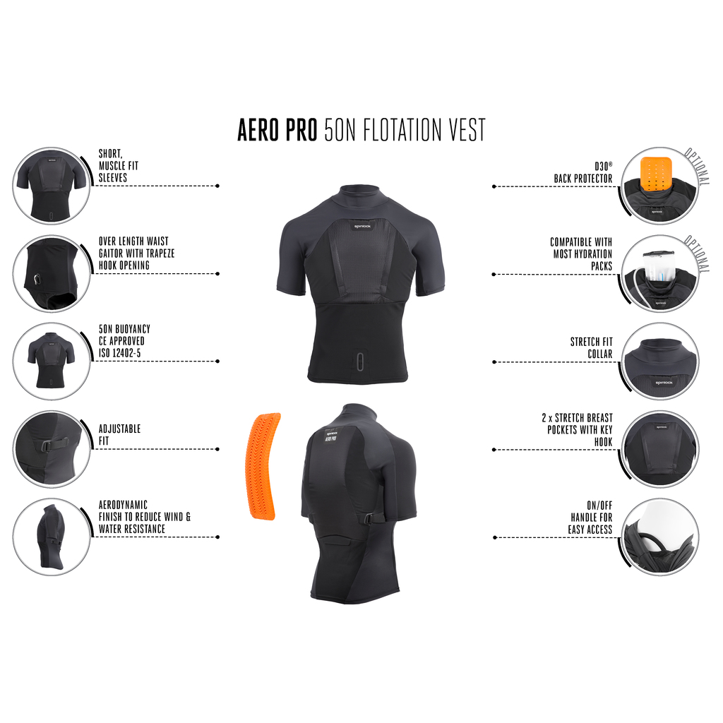 Spinlock Aero Pro PFD Buoyancy Aid Black
