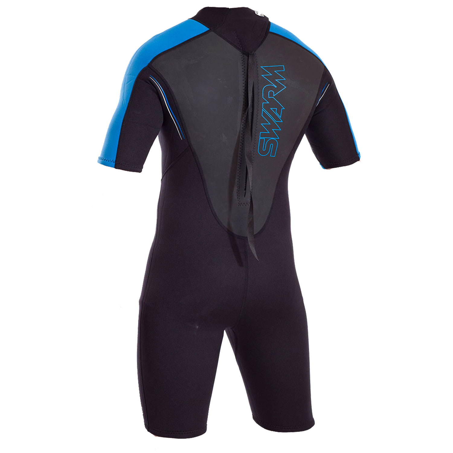 Typhoon Swarm Mens 3mm Backzip Shorty Wetsuit 2020 Blue 471101