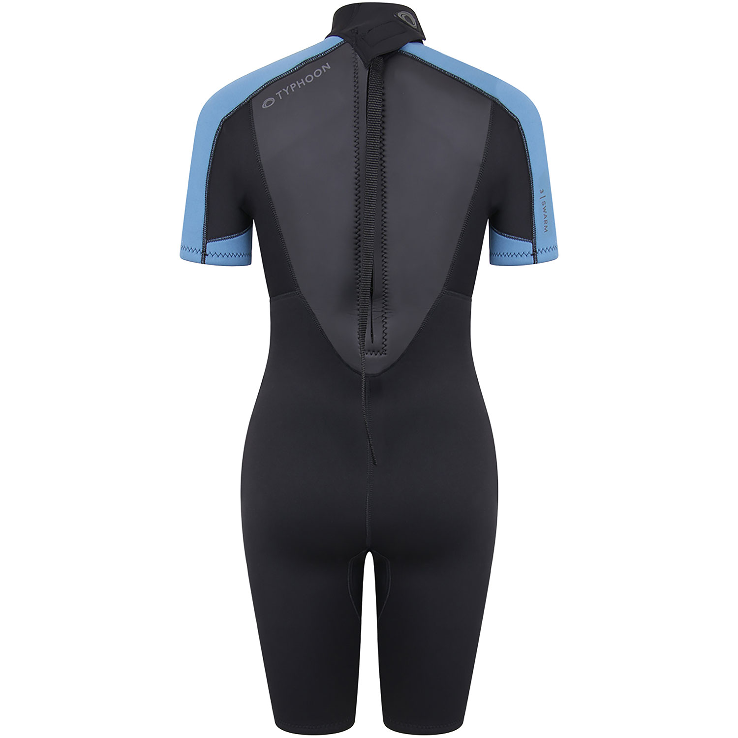 Typhoon Womens Swarm3 3/2mm Shorty Wetsuit 2023 - Black/Blue 250987