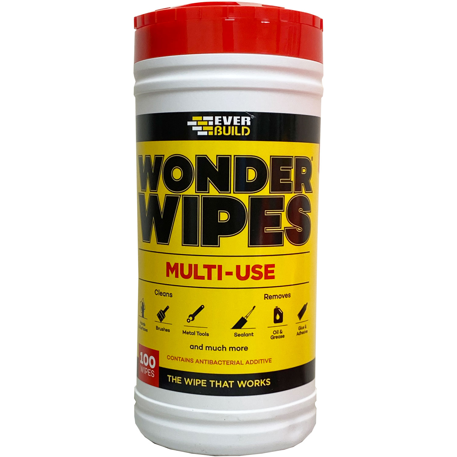 Wonder Wipes 100 Wipes Multi Use Ever Build 