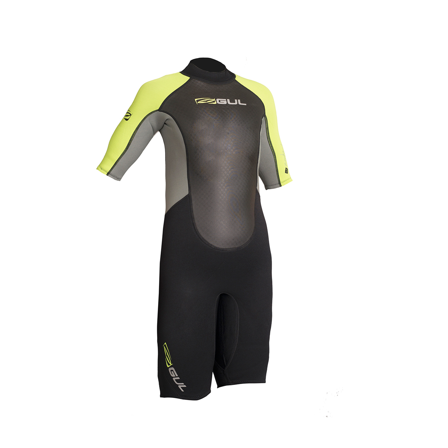 Gul Junior Response 3/2mm Shorty Wetsuit 2018 Black/Lime Coast