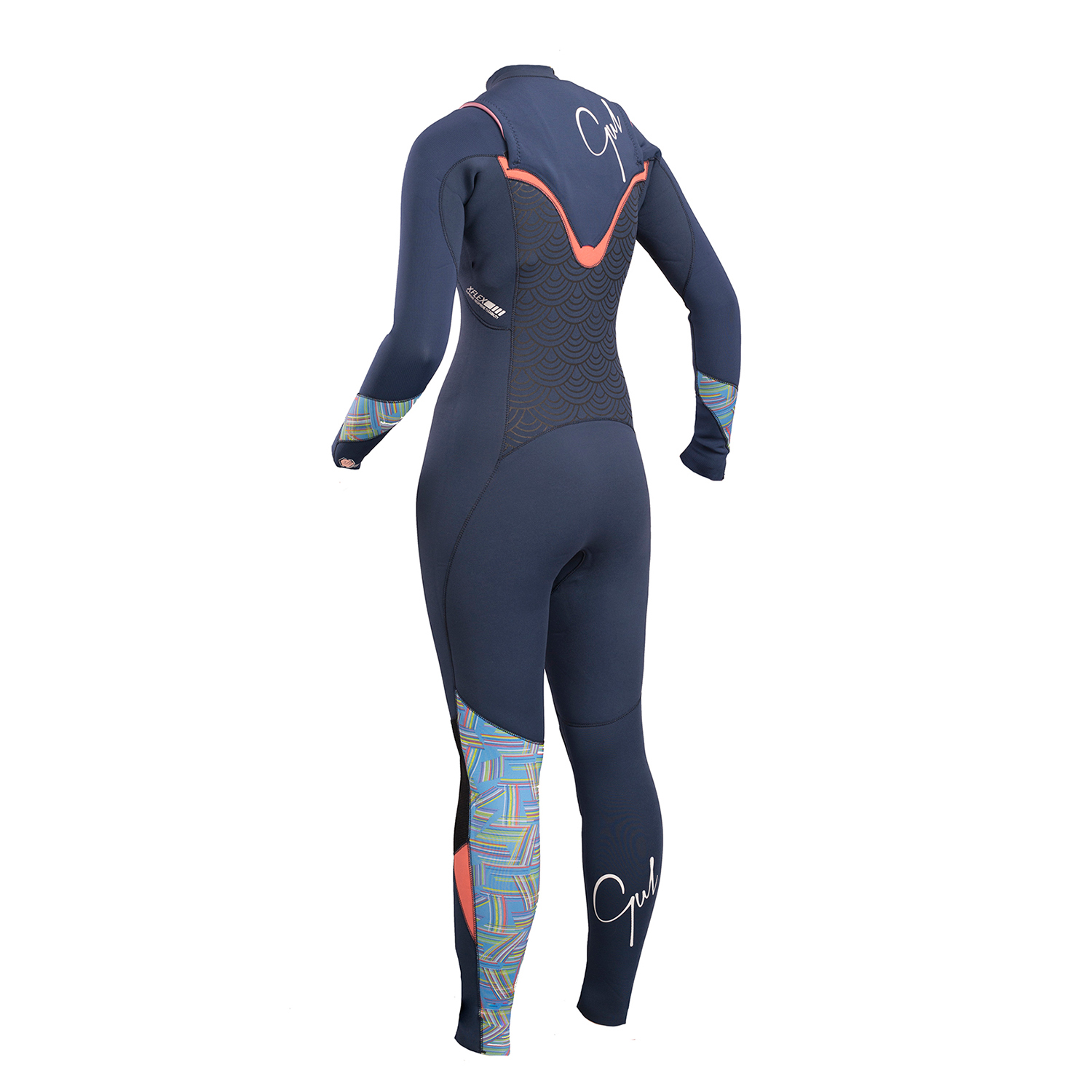 Gul Ladies Respones FX CZ 3/2mm BS Wetsuit 2019 Blue/Lines Coast