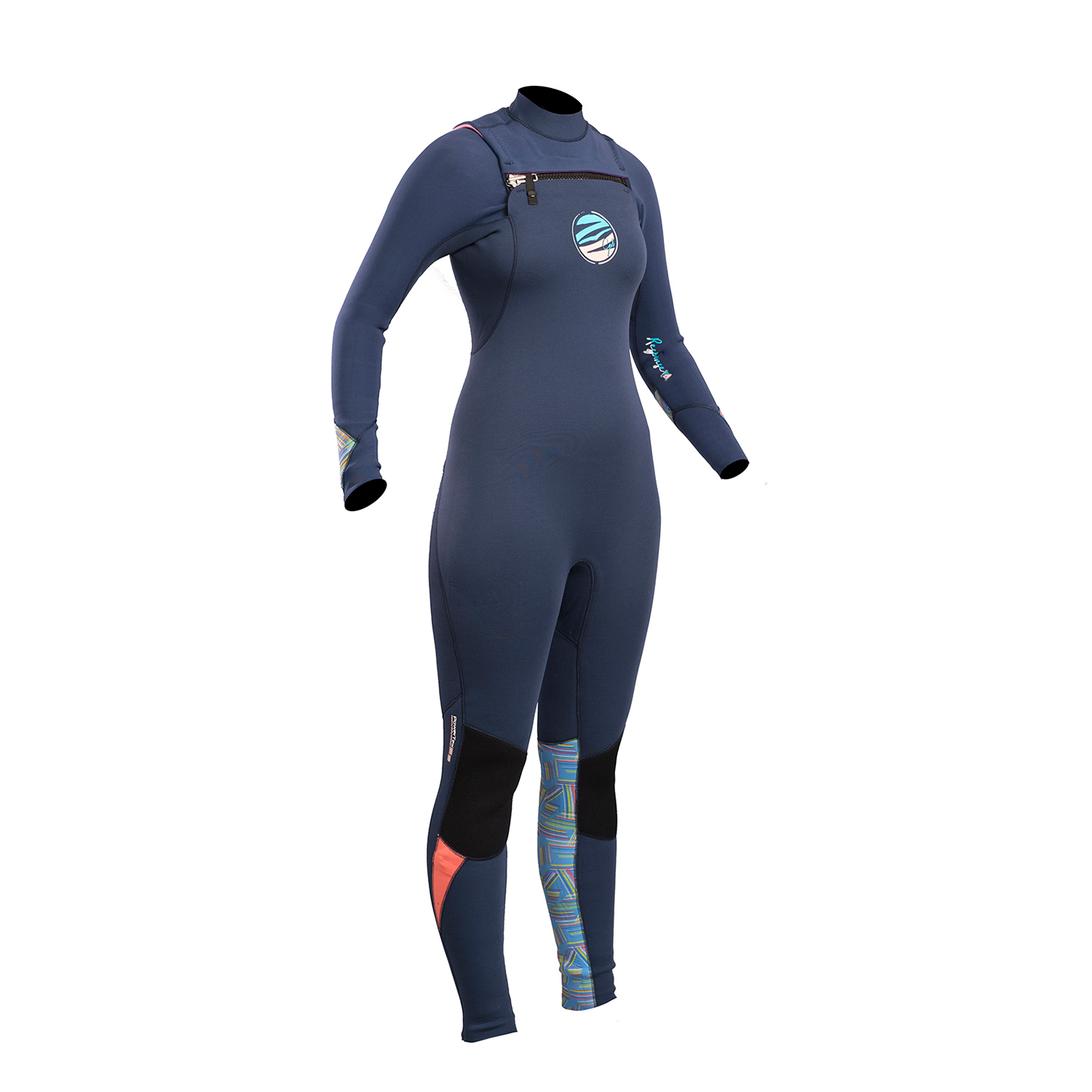Gul Ladies Respones FX CZ 3/2mm BS Wetsuit 2019 Blue/Lines Coast