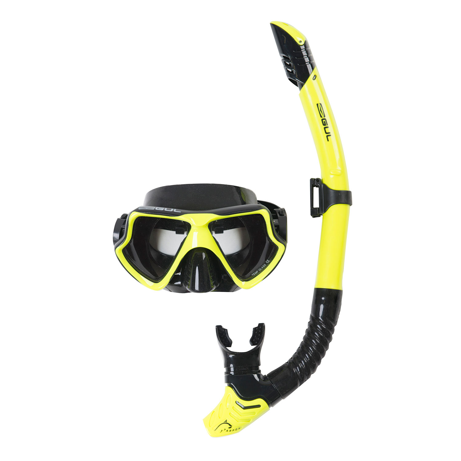 Gul Mask and Snorkel Set 2021 Yellow/Black Coast Water Sports
