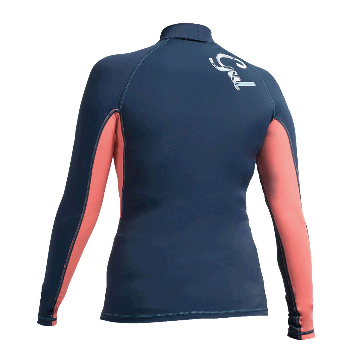 Gul Womens Swami F/L Long Sleeve Rashguard - Navy/Coral UK