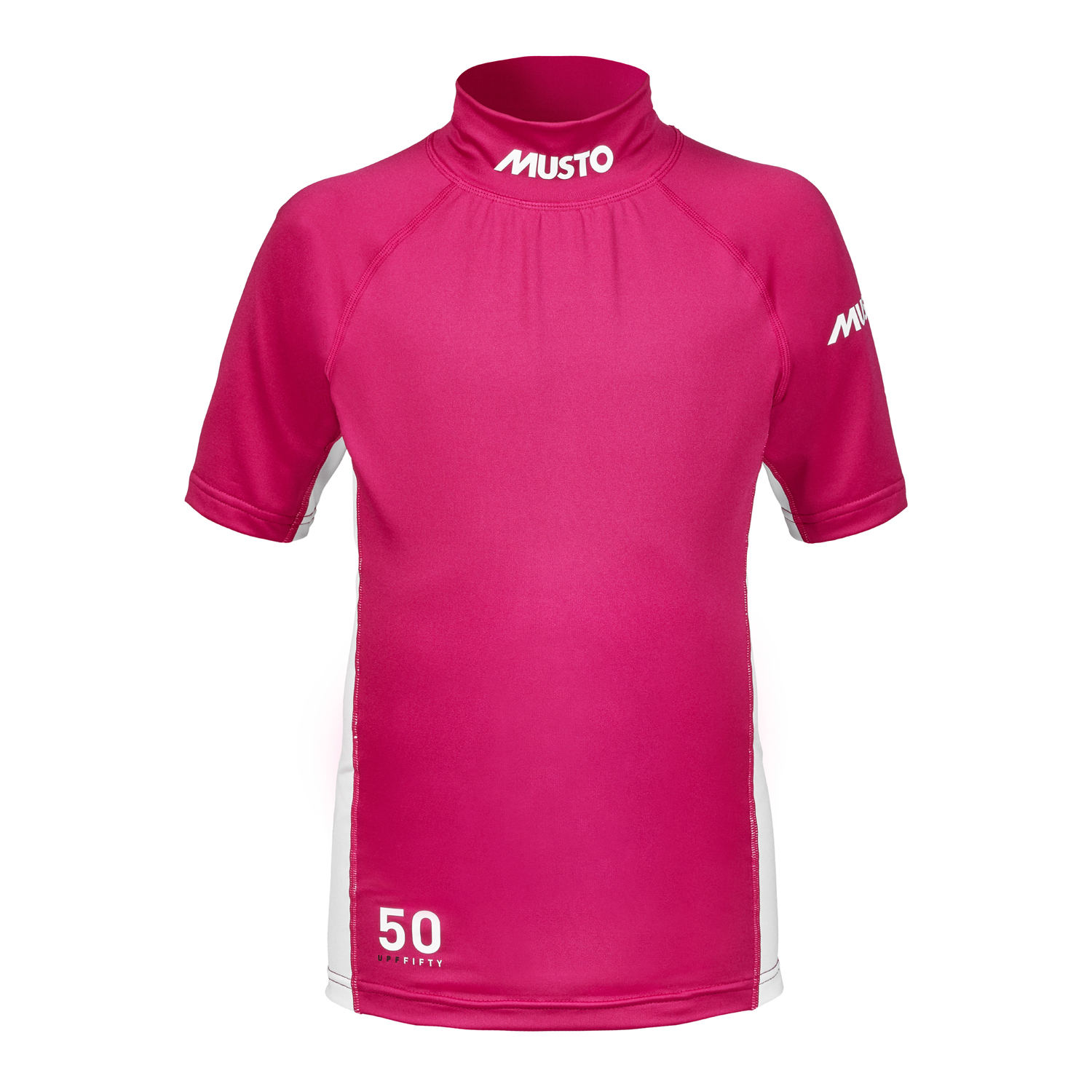 Musto Youth Championship Sunblock Short Sleeve Rash Guard - Cerise