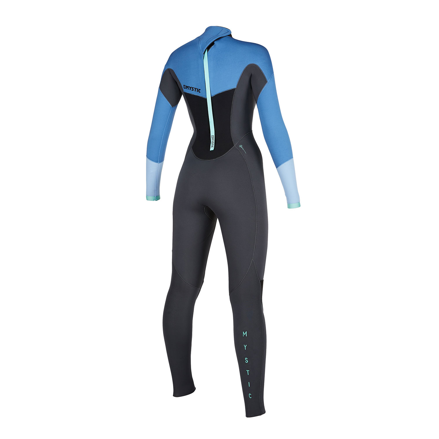 Mystic Womens Star 3/2mm BackZip Fullsuit Wetsuit 2020 Menthol Blue Coast Water Sports