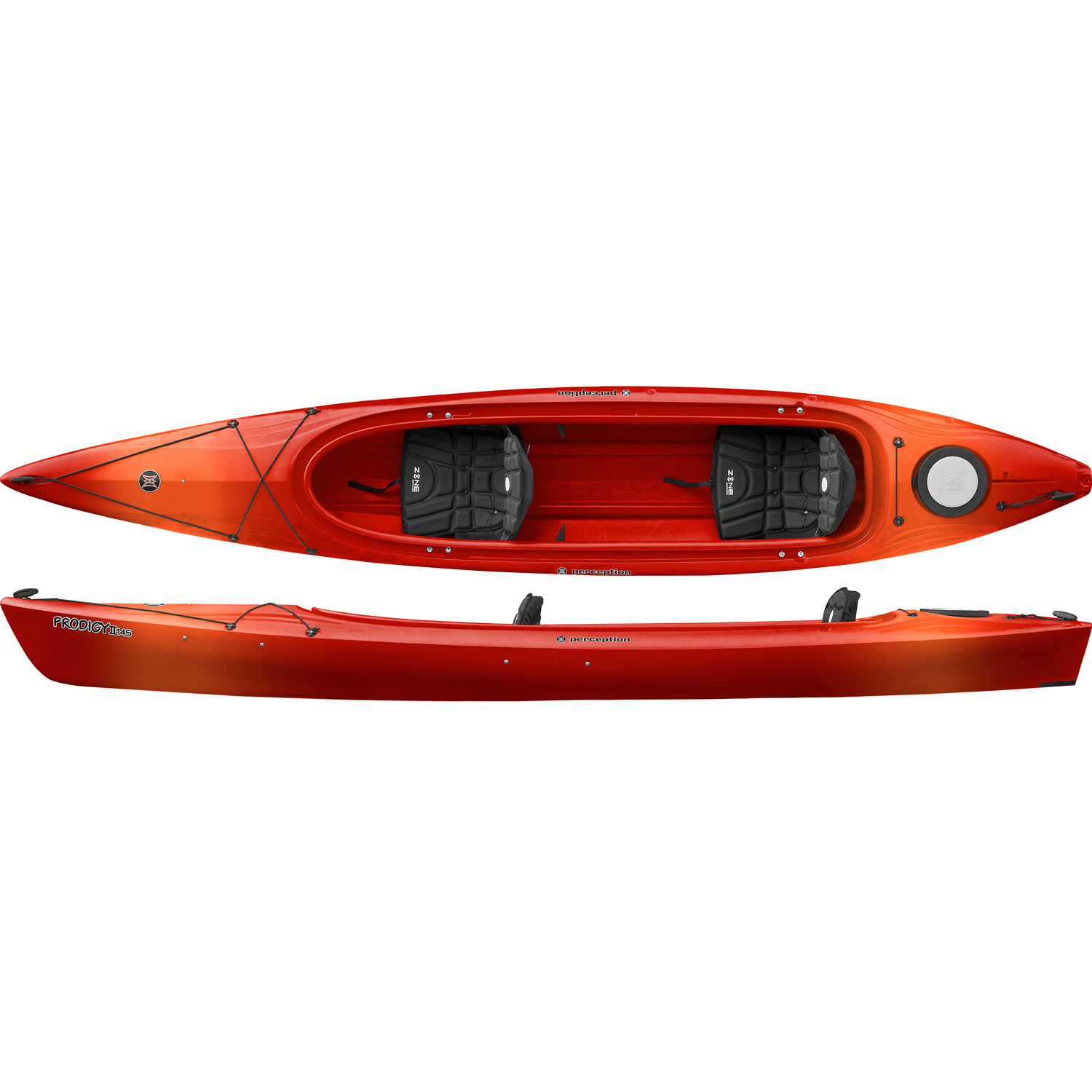  Prodigy Ii 14 5 Recreational Kayak - Red Orange - Recreational