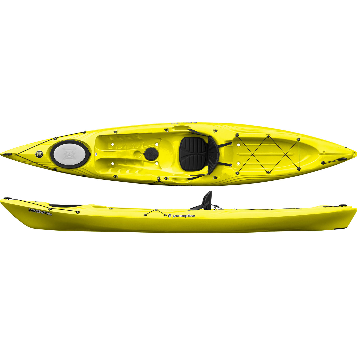 perception triumph 13 sit on top kayak - yellow ebay