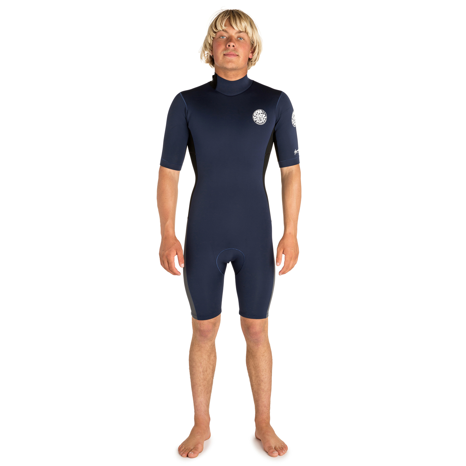 Rip Curl Aggrolite BackZip Shorty Wetsuit 2020 Navy/Black Coast