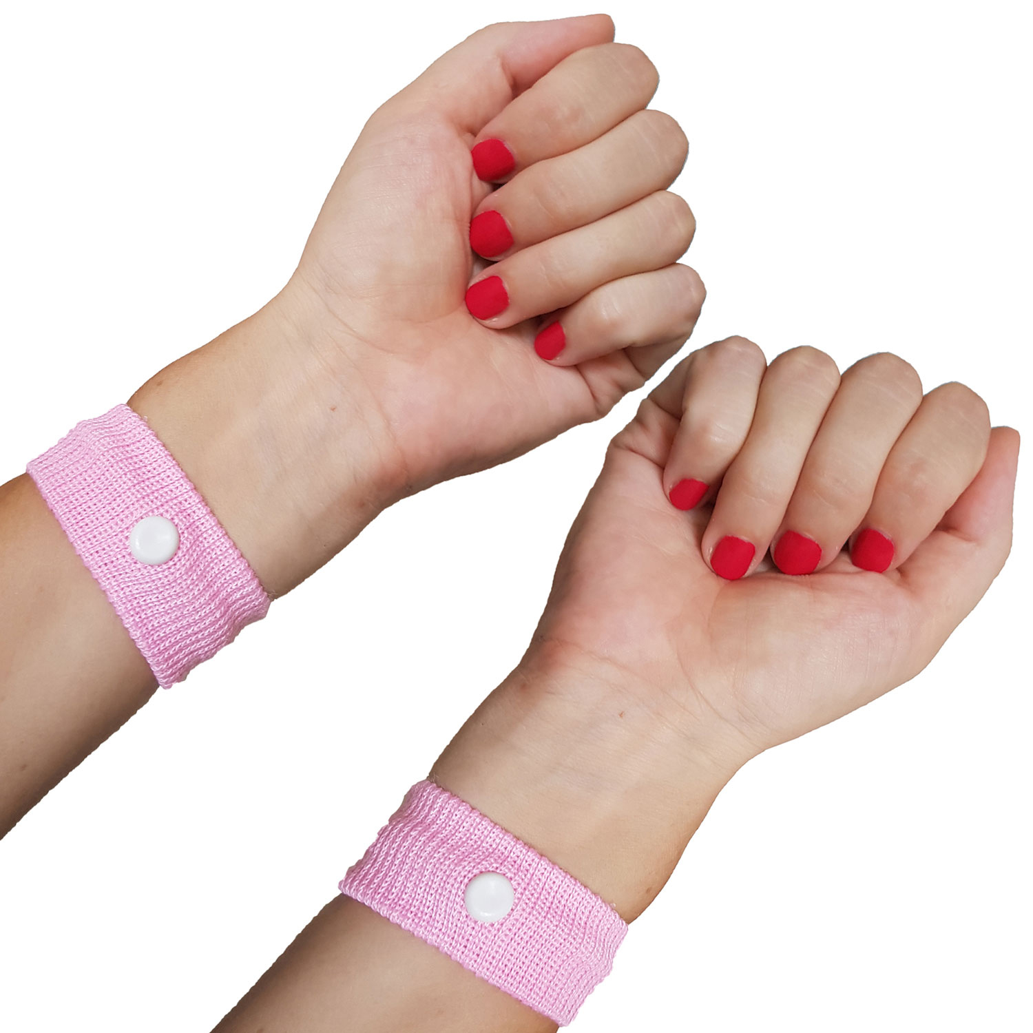 SwimCell Sea Sickness Wrist Bands for Adults & Children Pink