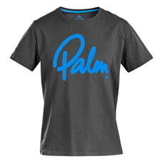 2022 Palm Classic Script Logo T-Shirt - Jet Grey - 12594