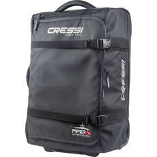 Cressi Piper Carry On Wheeled Luggage 50L - Black - UB952000