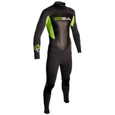 Gul Response Blindstitch Steamer 3/2mm Mens Wetsuit - Grpht/Lime