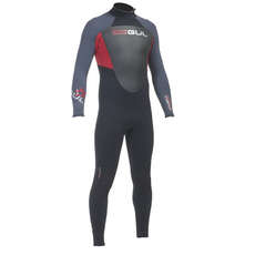 Gul RESPONSE 5/3mm Blind stitch Mens Steamer Wetsuit  - Black/Red