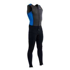 Gul Response Long John 3mm Mens Wetsuit - Black/Cyan [M TALL]