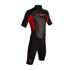 Gul Response Flatlock Shorty 3/2mm Mens Wetsuit - Black/Red Gul Response Flatlock Shorty 3/2mm Mens Wetsuit - Black/Red