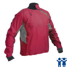 Gul Junior Gamma Waterproof / Breathable Spray Top - Red/Grey