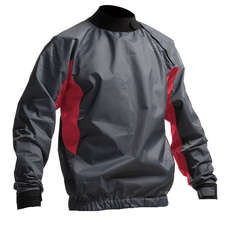 Gul Junior Shore Waterproof / Windproof Spray Top - Grey/Red
