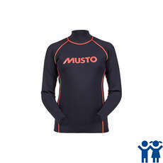 Musto Junior Neoprene Top - Black/Fire Orange