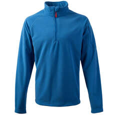 Gill Grid Microfleece Zip Neck - Blue