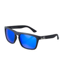 Sinner Thunder Sunglasses - Matt Black / Blue Revo Lens