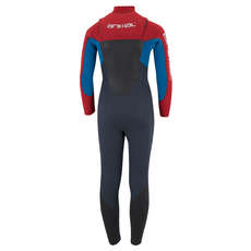 Animal Junior Lava 4/3 Blindstitched Chestzip Wetsuit - Rich Red Animal Junior Lava 4/3 Blindstitched Chestzip Wetsuit - Rich Red