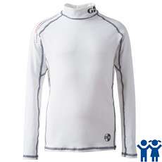 Gill Junior Pro Rash Vest Long Sleeve - White